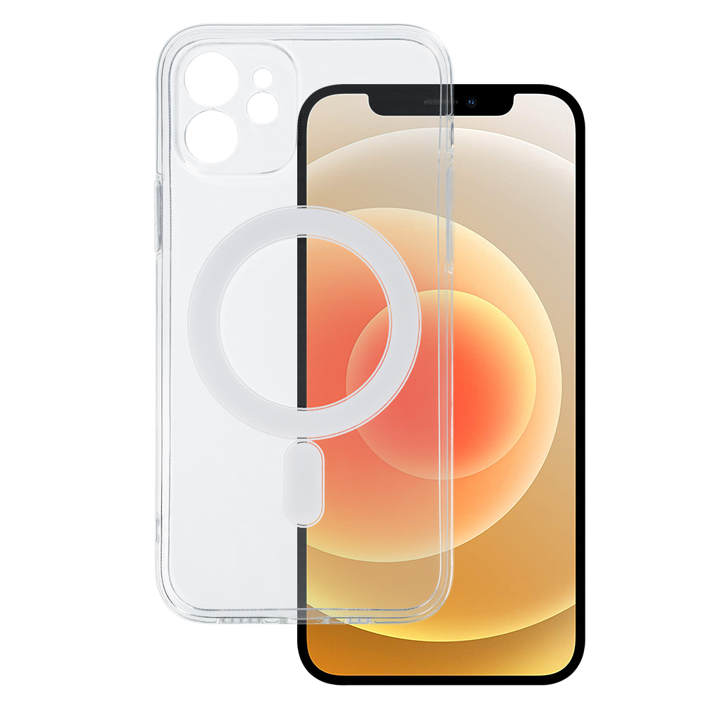 TEL PROTECT MagSilicone Ümbris jaoks Iphone 12 Läbipaistev