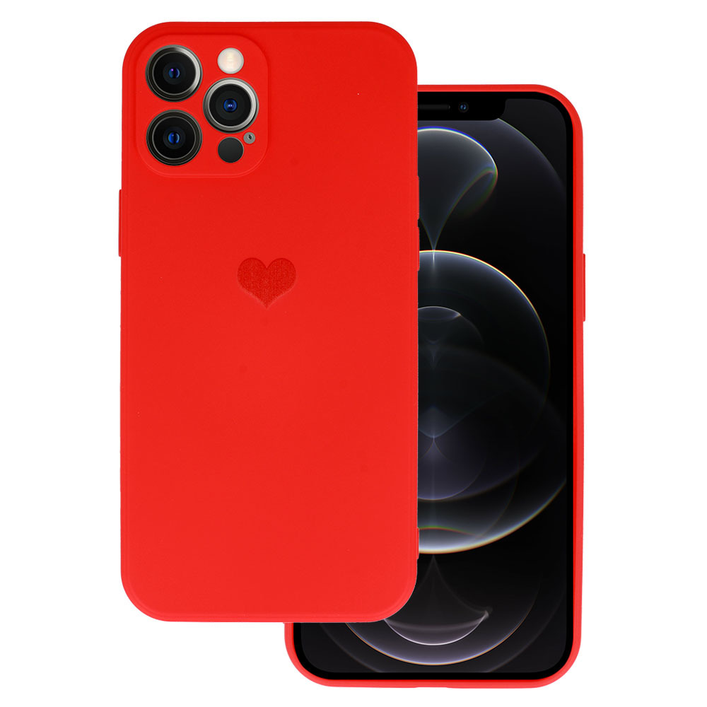 Vennus Silicone Heart Ümbris jaoks Iphone 11 Pro design 1 punane