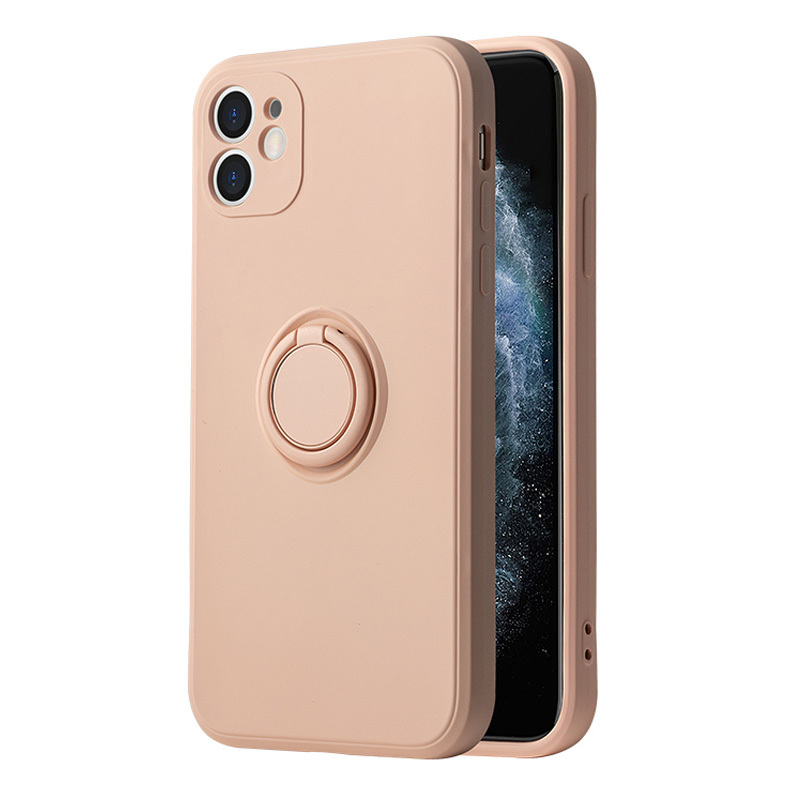 Vennus силиконовый чехол с кольцом для Xiaomi Redmi Note 11 5G/Note 11S 5G/Poco M4 Pro 5G светло-розовый