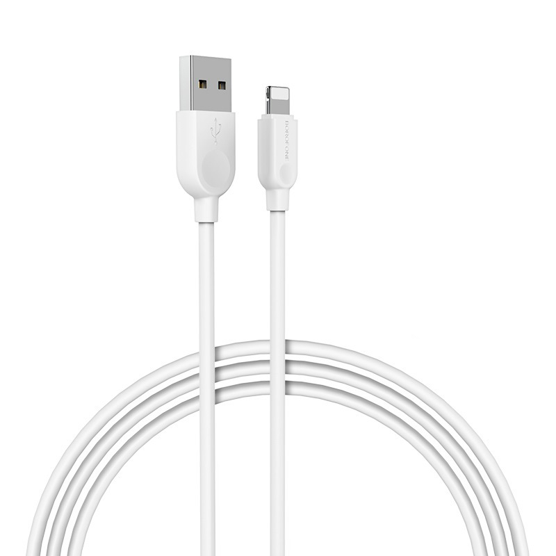 Borofone кабель BX14 LinkJet - USB на Lightning - 2,4A 2 метра белый