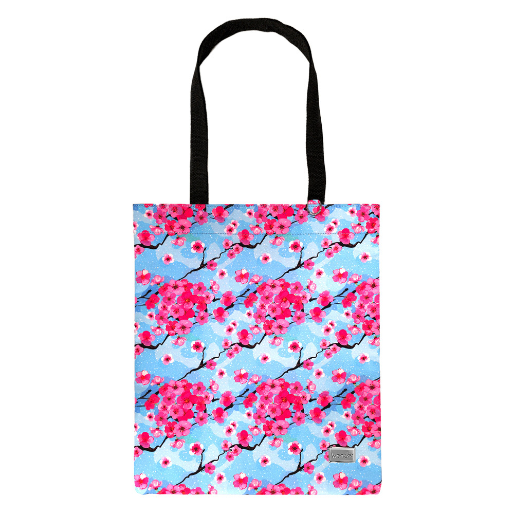 Shopping bag Wonder pattern 1 sinine