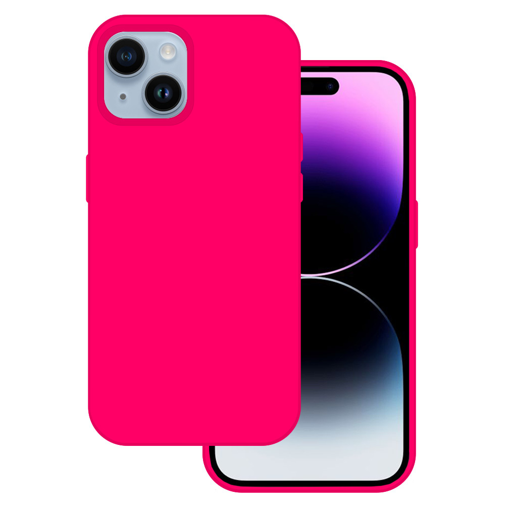 Tel Protect Silicone Premium jaoks Iphone 15 Plus roosa