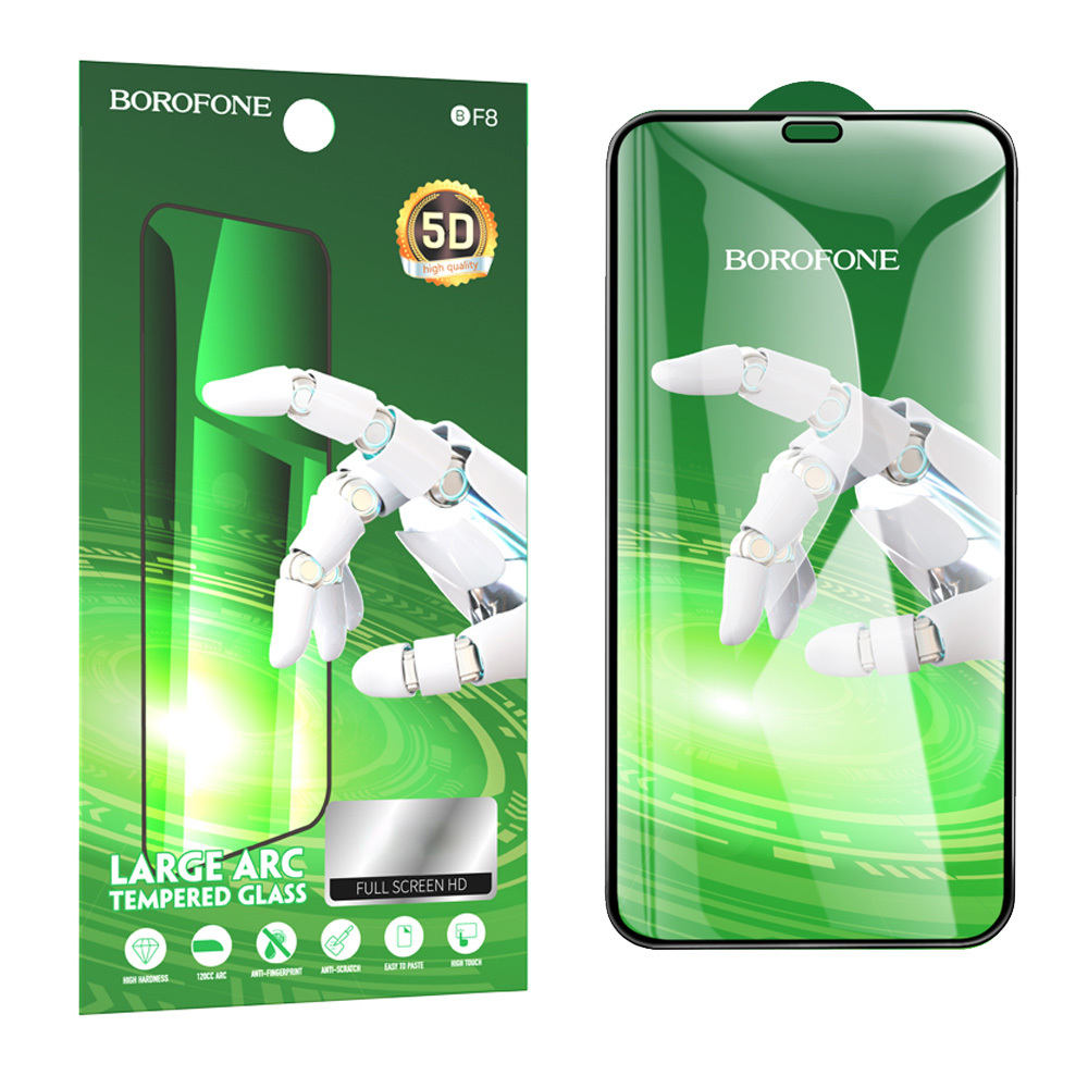 Borofone BF8 Diamond Armor 5D karastatud klaas iPhone 14 Pro (10 tk komplekt)