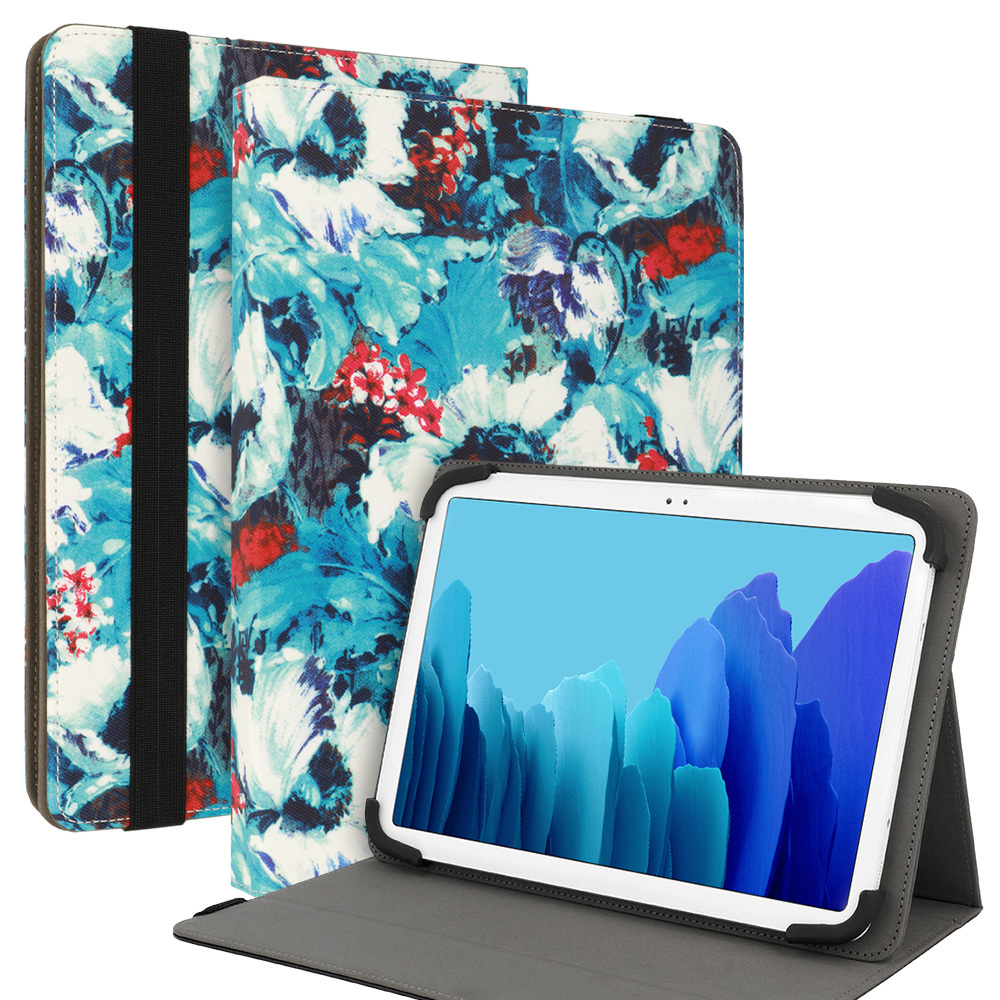 Wonder Canvas Tablet Ümbris 13 inches valge poppies