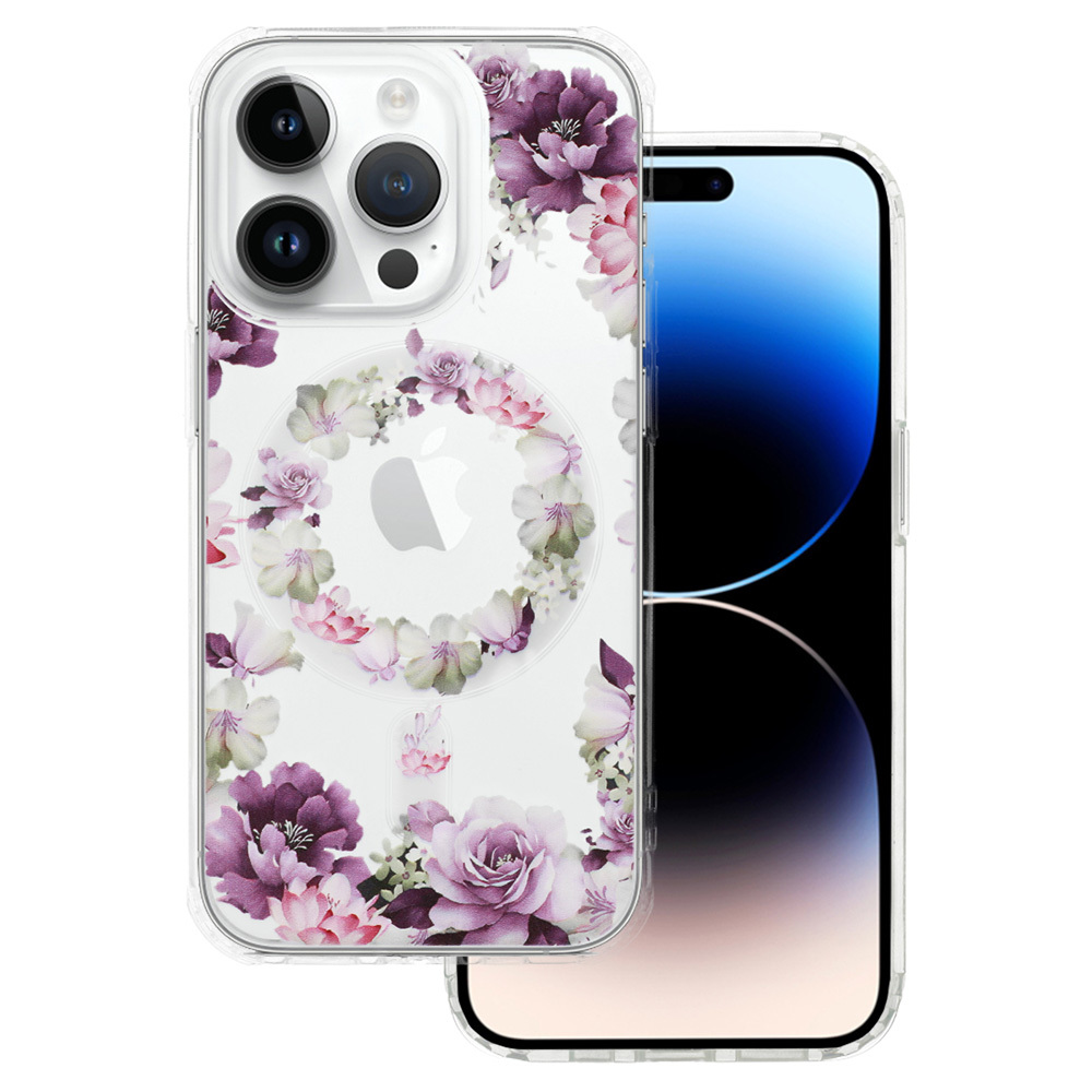 Чехол Tel Protect Flower Magsafe для iPhone 12 дизайн 6