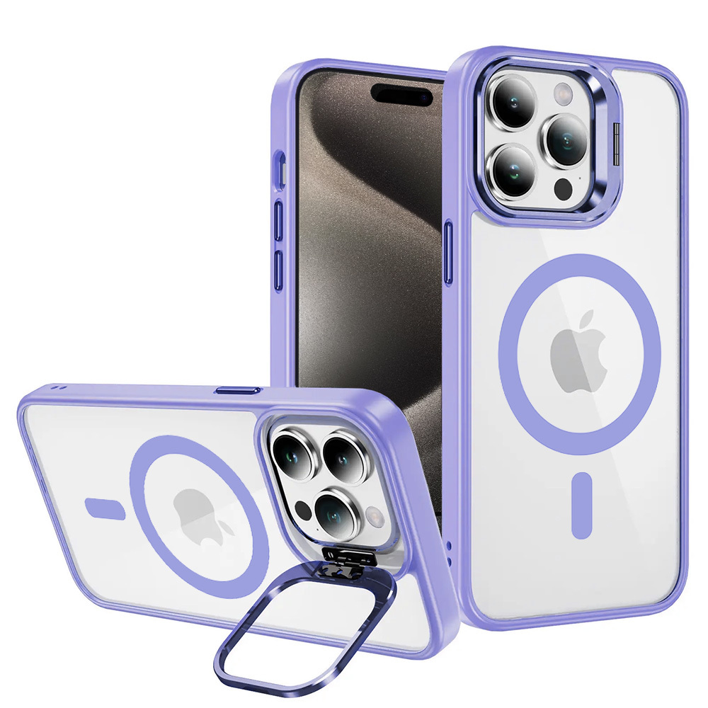 Tel Protect Kickstand Magsafe Ümbris jaoks Iphone 14 Pro Max light purple
