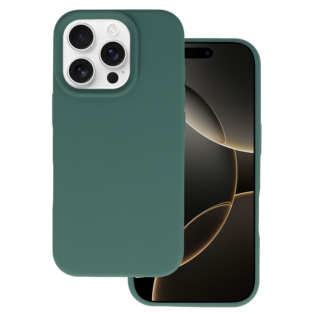 Tel Protect Silicone Premium для Iphone 16 Pro тёмно-зелёный