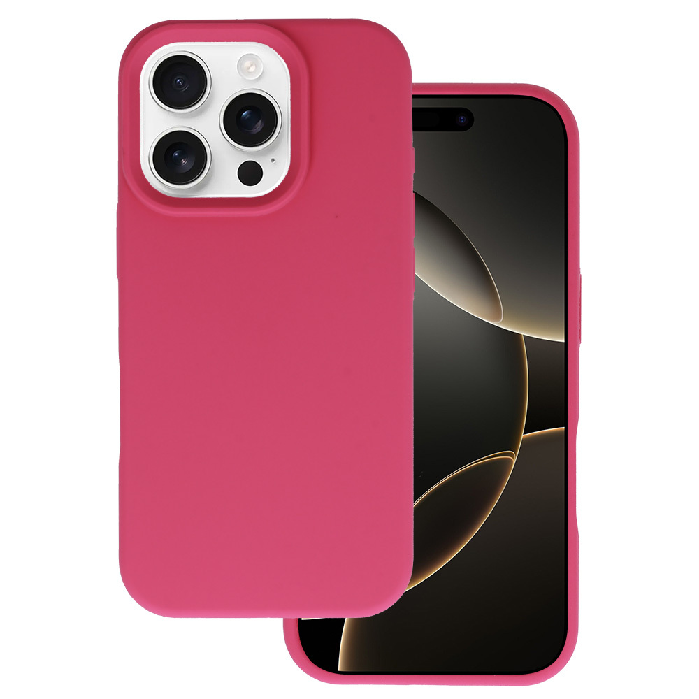 Tel Protect Silicone Premium для Iphone 16 Pro малиновый