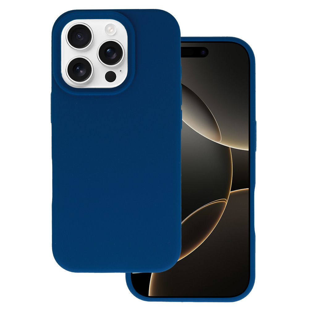 Tel Protect Silicone Premium для Iphone 16 Pro Max тёмно-синий