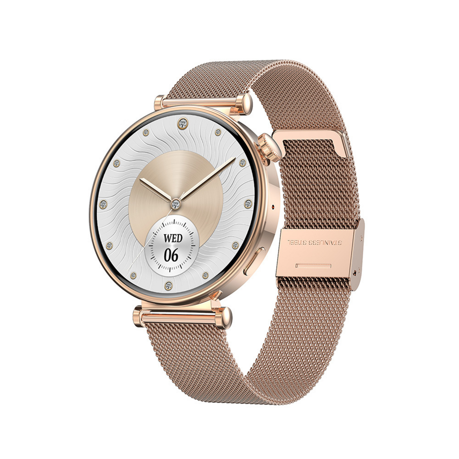 Blavec Smartwatch W-17 Amber HD AMOLED Voice Call (SWW17-RG) rose kuldne + 2 bands