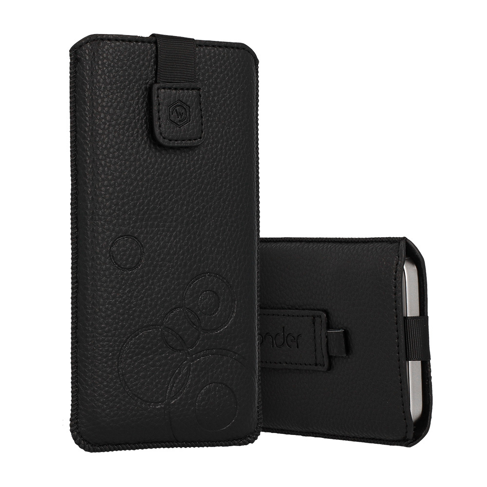 WONDER Deko Чехол-кошелёк (Размер XL) для Iphone 15/15 Pro/Iphone 16/16 Pro/Samsung S24/S24 Plus/S25/S25 Plus/A53/A55 5G чёрный