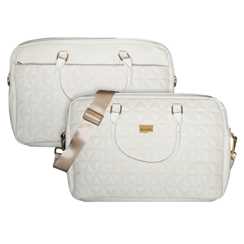 Wonder Briefcase Laptop 15-16 inches pico quilted beige