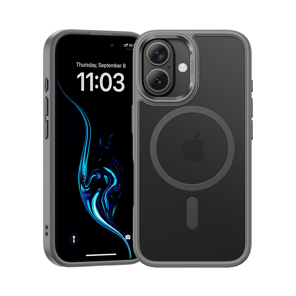 Benks Magnetic Mist Ümbris Metal Frame jaoks Iphone 16 hall