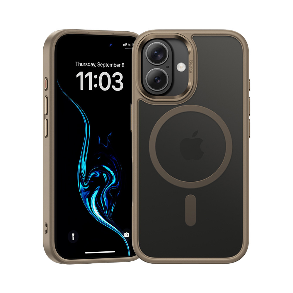 Benks Magnetic Mist Ümbris Metal Frame jaoks Iphone 16 titanium