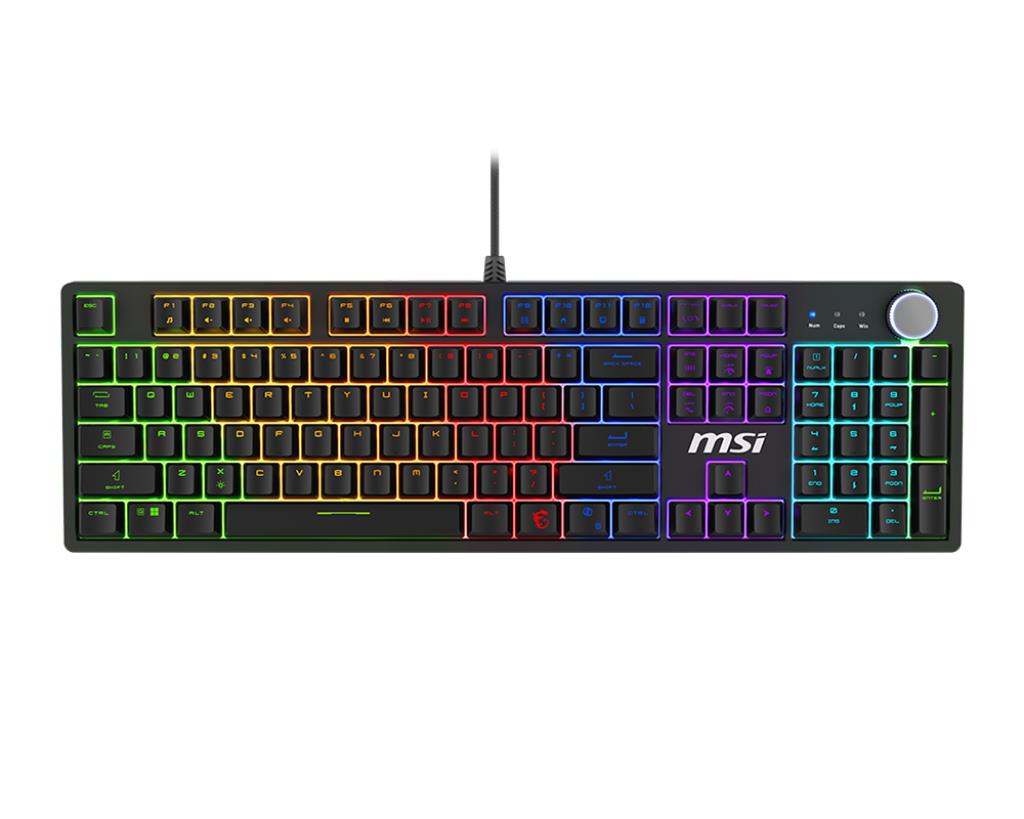 KEYBOARD GAMING BLACK US/FORGE GK310 RED MSI