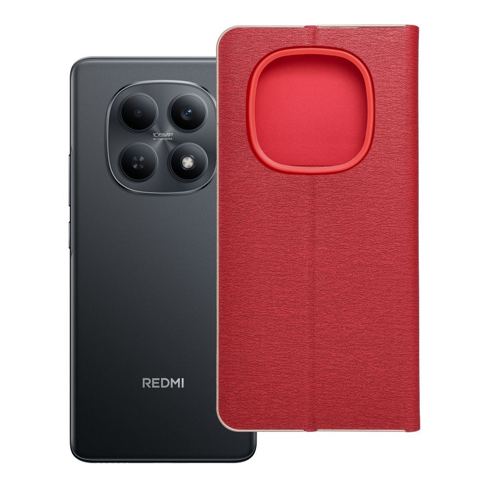 Книжка-чехол для Xiaomi Redmi Note 15 5G Luna Book Gold красный