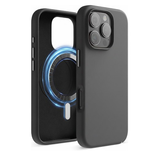 Ümbris "TM MagSafe Silicone" iPhone 15 Pro / Black /