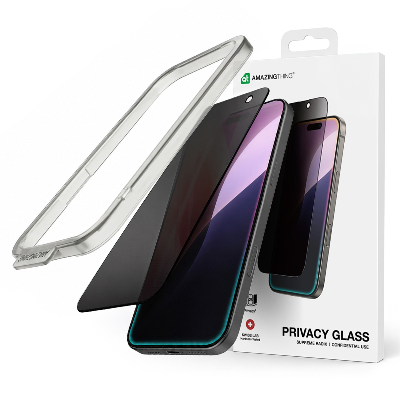 AmazingThing Radix Privaatsus Karastatud klaas jaoks iPhone 17