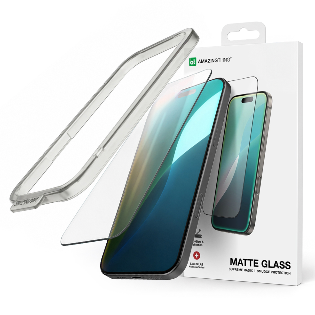 AmazingThing Titan Matte FusionFilter 7 закалённое защитное стекло для iPhone 17 Pro