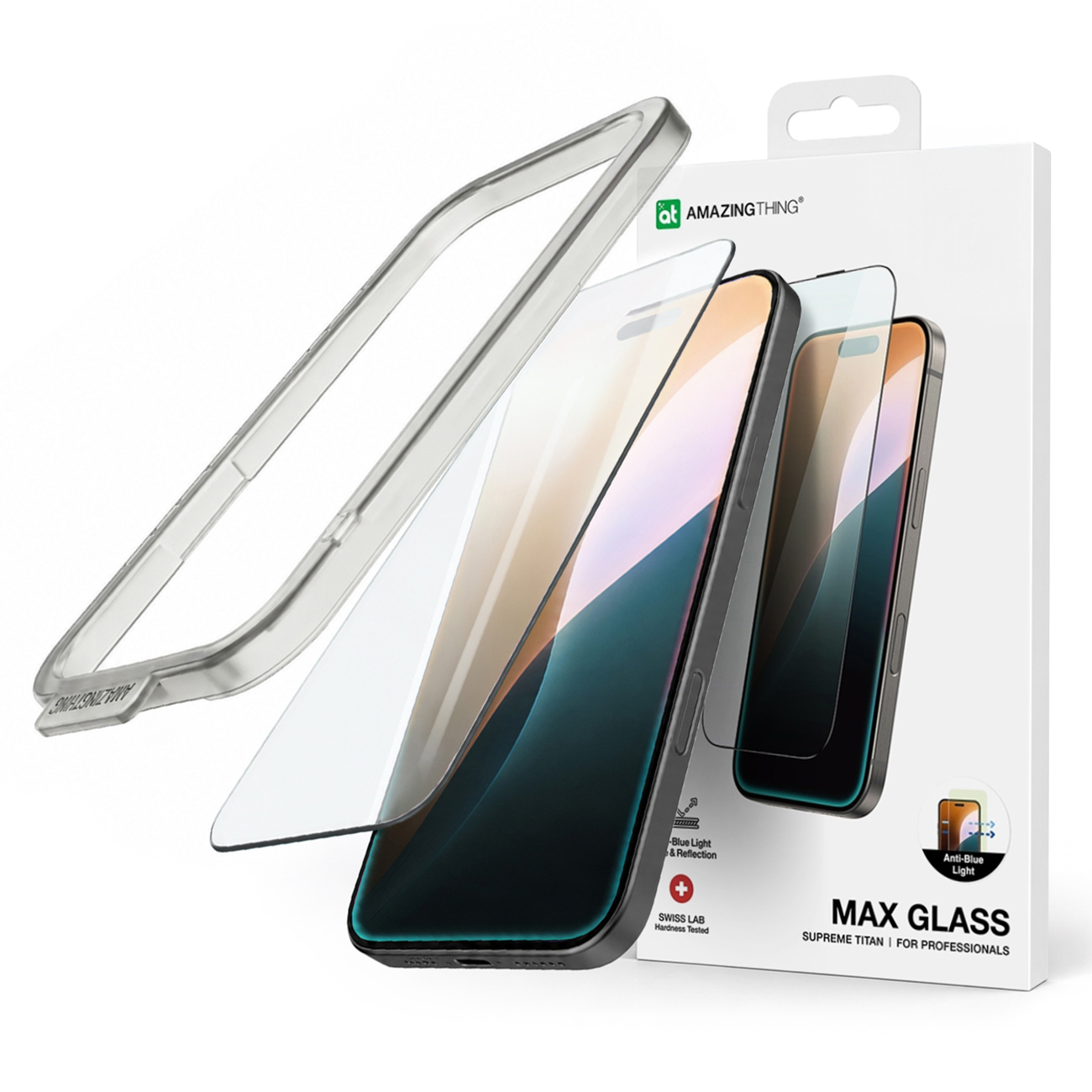 AmazingThing Titan Max FusionFilter 7 Karastatud klaas jaoks iPhone 17 Pro Max