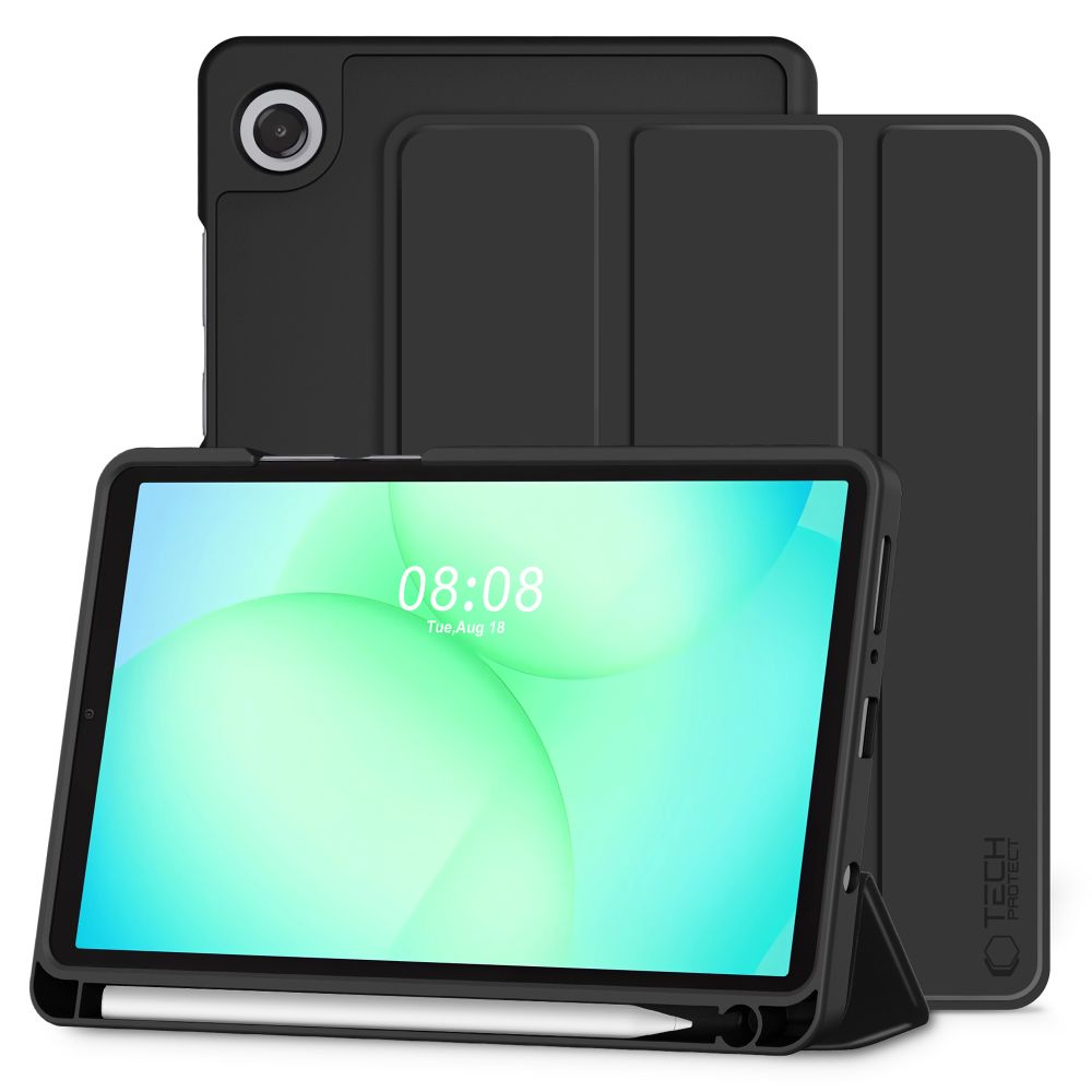 Tech-Protect SmartCase Pen Чехол для Samsung Galaxy Tab A9 / A11 8.7 X110 / X115 / X133 / X135 - чёрный