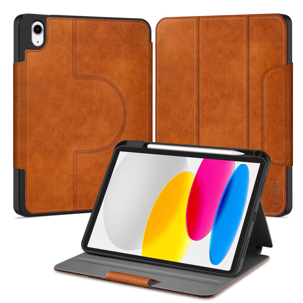 Tech-Protect Fleece Ümbris jaoks iPad 10.9” 10 / 2022 / 11” 11 / 2025 - Brown