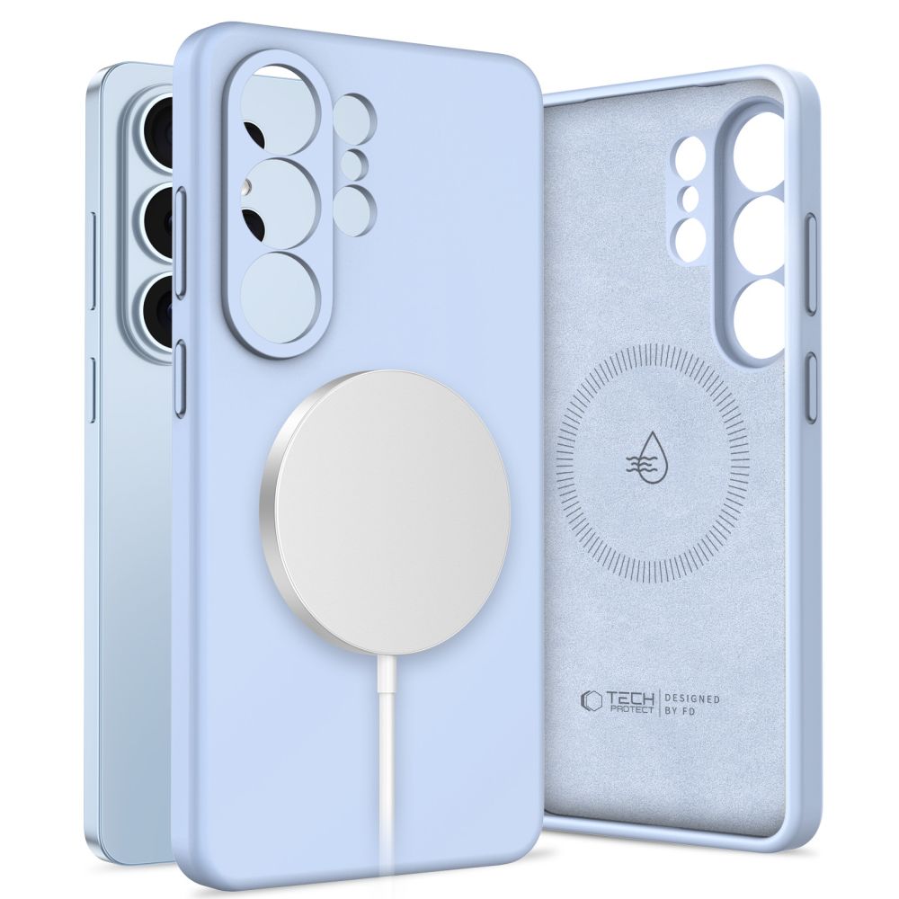 Tech-Protect Силиконовый MagSafe Чехол для Samsung Galaxy S26 Ultra - синий