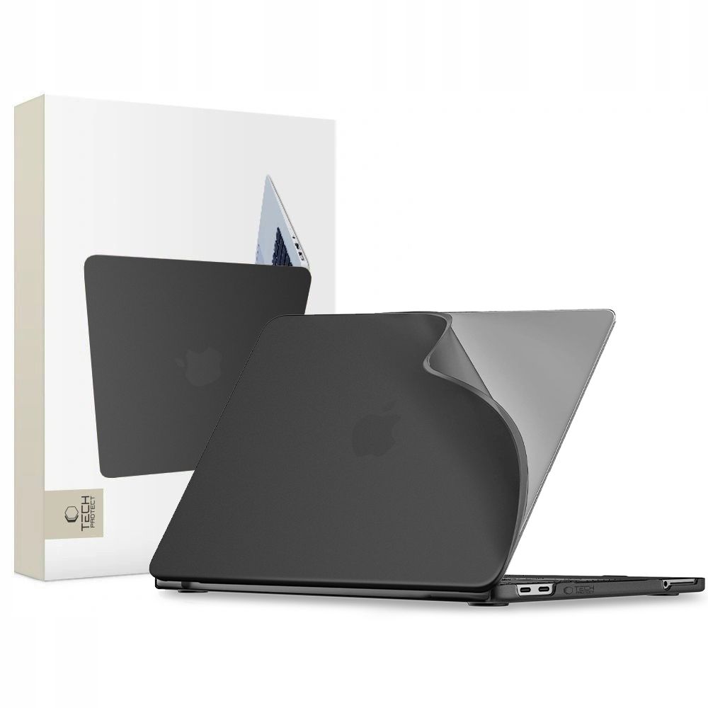 Tech-Protect Softshell ümbris MacBook Neo 13" 2026 jaoks - matt must