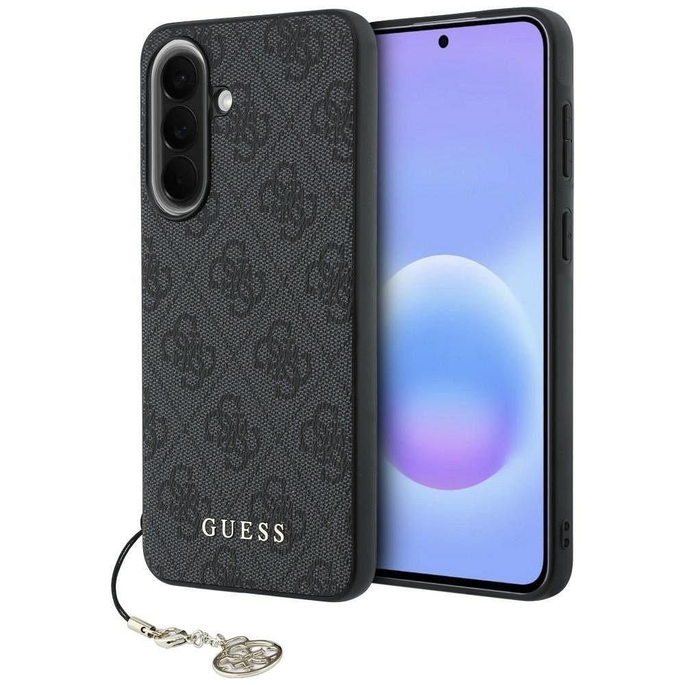 GUESS чехол для Samsung Galaxy A37 GUHCSA37GF4GGR (PU 4G Classic Logo with Charm) чёрный