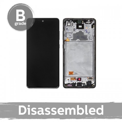 LCD ekraan Samsung A725 A72 raamiga Awesome must (9/10 kasutatud)
