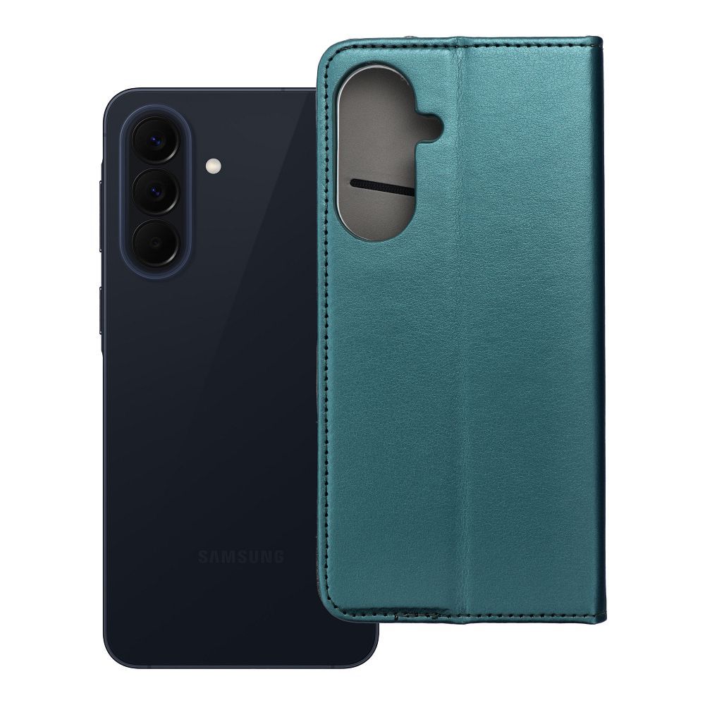 SMART MAGNETO Book ümbris SAMSUNG A57 jaoks tumeroheline