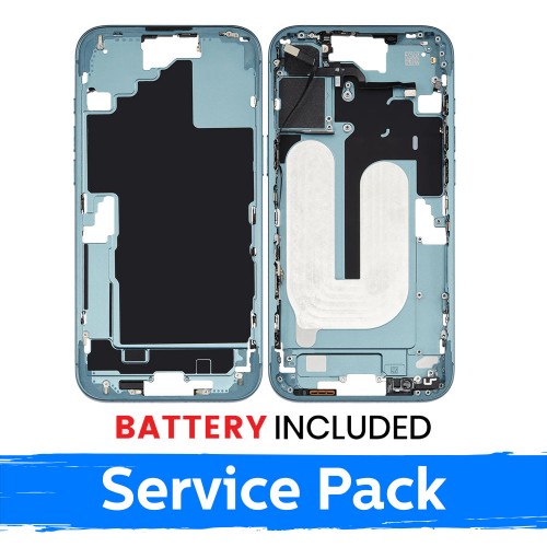 Apple iPhone 16 Plus keskkere korpus + aku / Teal / (Hoolduspackett)