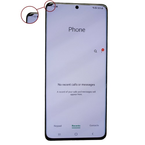 LCD ekraan sobib Samsung G998 S21 Ultra jaoks raamiga / Phantom Silver / (Uuendatud: Telemax) (defektidega 1)