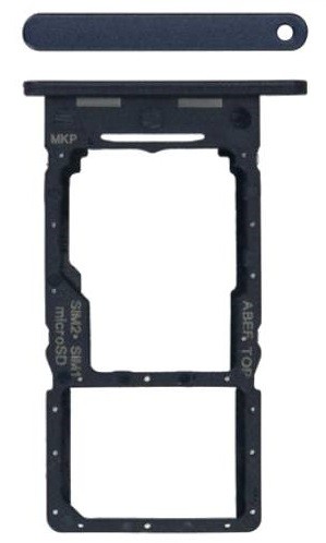 SIM card holder Samsung A256 A25 5G Brave Black original (service pack)