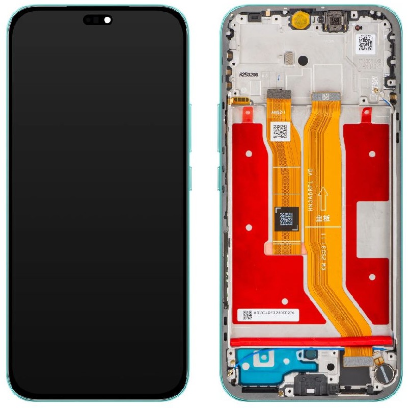 LCD ekraan Huawei Honor 400 Lite puuteekraani ja raamiga Green originaal (service pack)