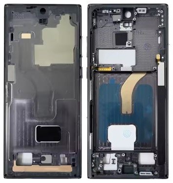 Sisekorpus Samsung S908 S22 Ultra Phantom Black originaal (used Grade B)