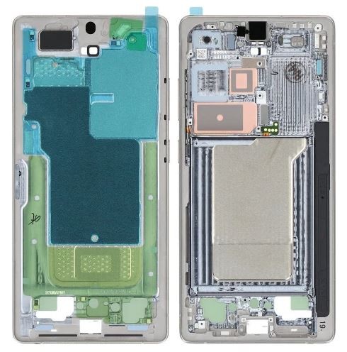 Средняя рамка Samsung S938 S25 Ultra Titanium Silver Blue оригинальная (б/у Grade A)