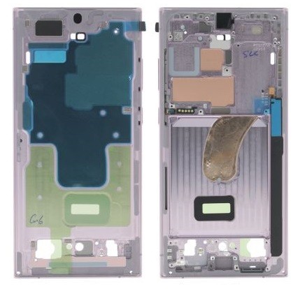 Middle housing Samsung S918 S23 Ultra Lavender original (used Grade B)