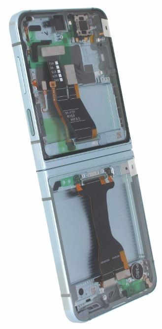 Средняя рамка Samsung F731 Z Flip5 5G мятный/зелёный оригинал (б/у Grade C)