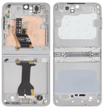 Средняя рамка Samsung F741 Z Flip6 5G Silver Shadow оригинал (б/у Grade B)