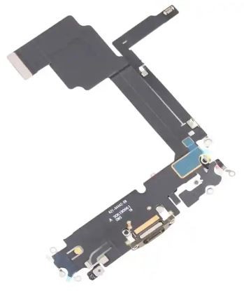 Flex for iPhone 15 Pro Max for charging connector with microphone Black Titanium original (used Grade A)