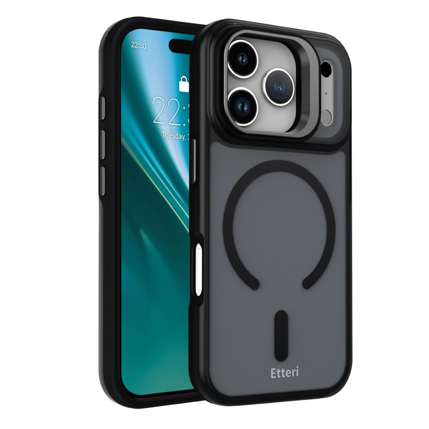 Чехол Etteri Morning Fog для iPhone 17 Pro 6.3" чёрный