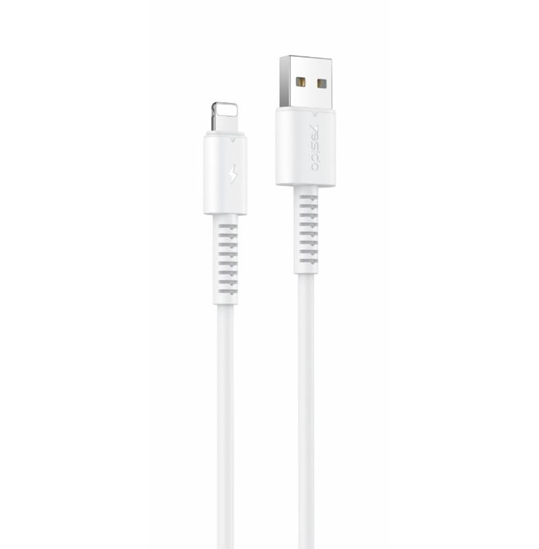 YESIDO CABLE CA120 18W USB/LIGHTNING  1M PVC  2A WHITE