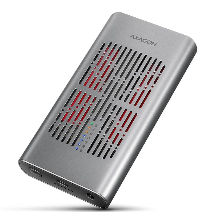 SSD tarviku AXAGON M.2 NVMe USB-C korpus EEM2-20GD