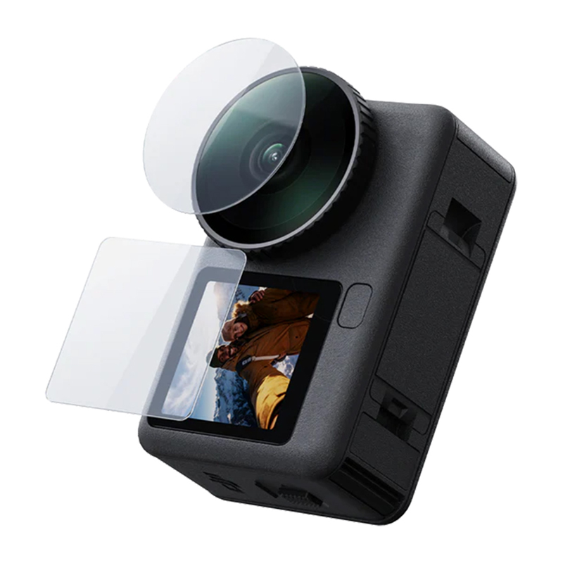 Telesin tempered glass set for DJI Osmo Action 6 ( 2x Lens + screen)