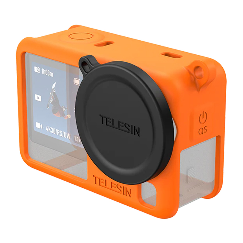 Telesin silikoonist kaitsekest DJI Osmo Action 6 (oranž)