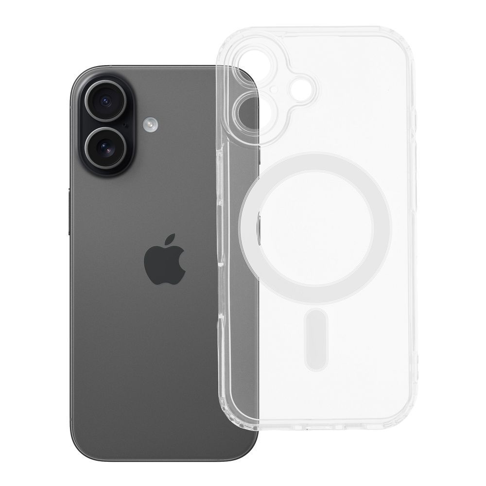 CLEAR MAG ÜMBRIS with camera protection compatible with MagSafe jaoks IPHONE 17 läbipaistev