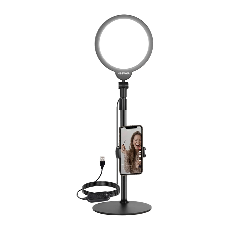 Neewer R06 18 cm ümar LED telefoni selfie-komplekt