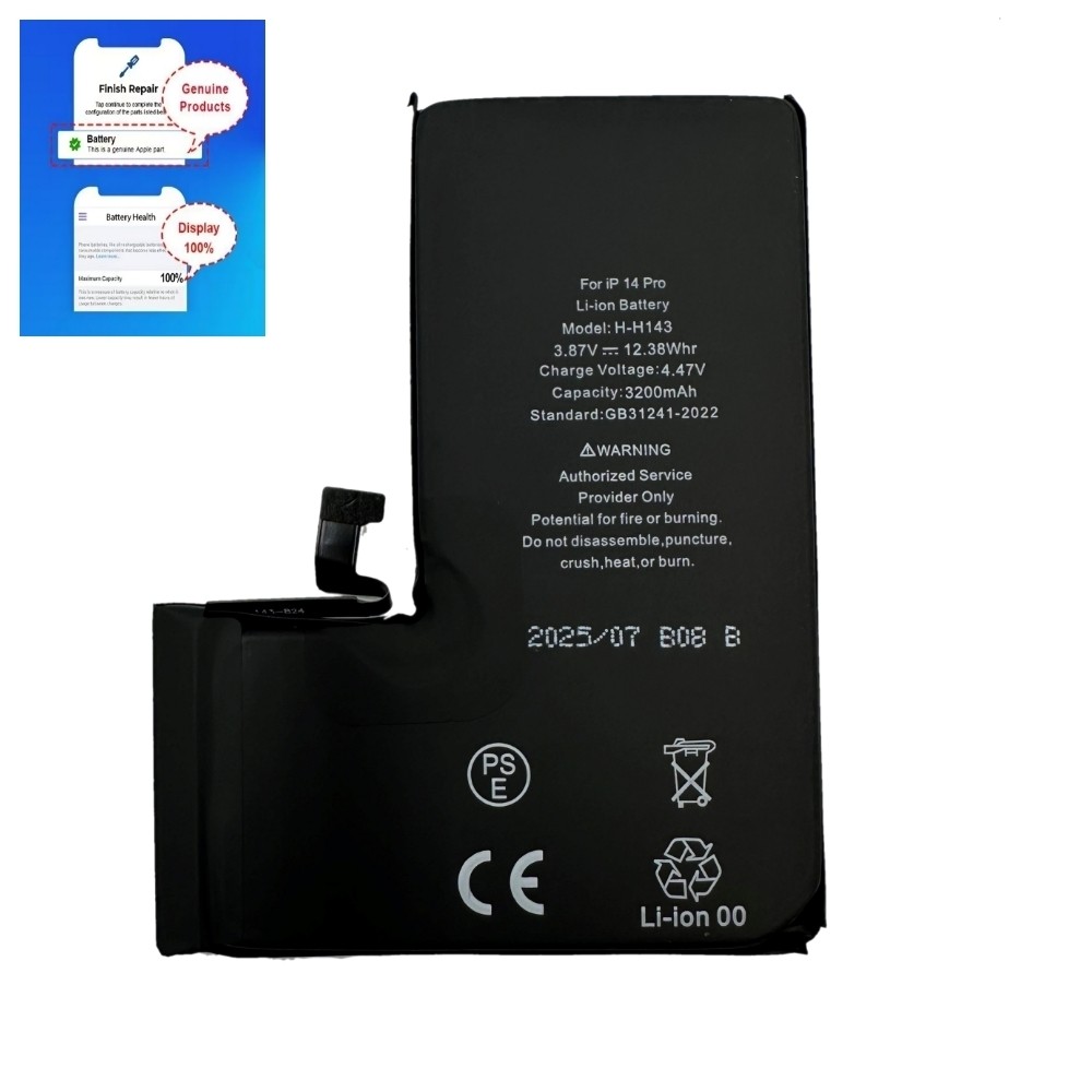 Apple iPhone 14 Pro aku 3200mAh diagnostitseeritav OEM