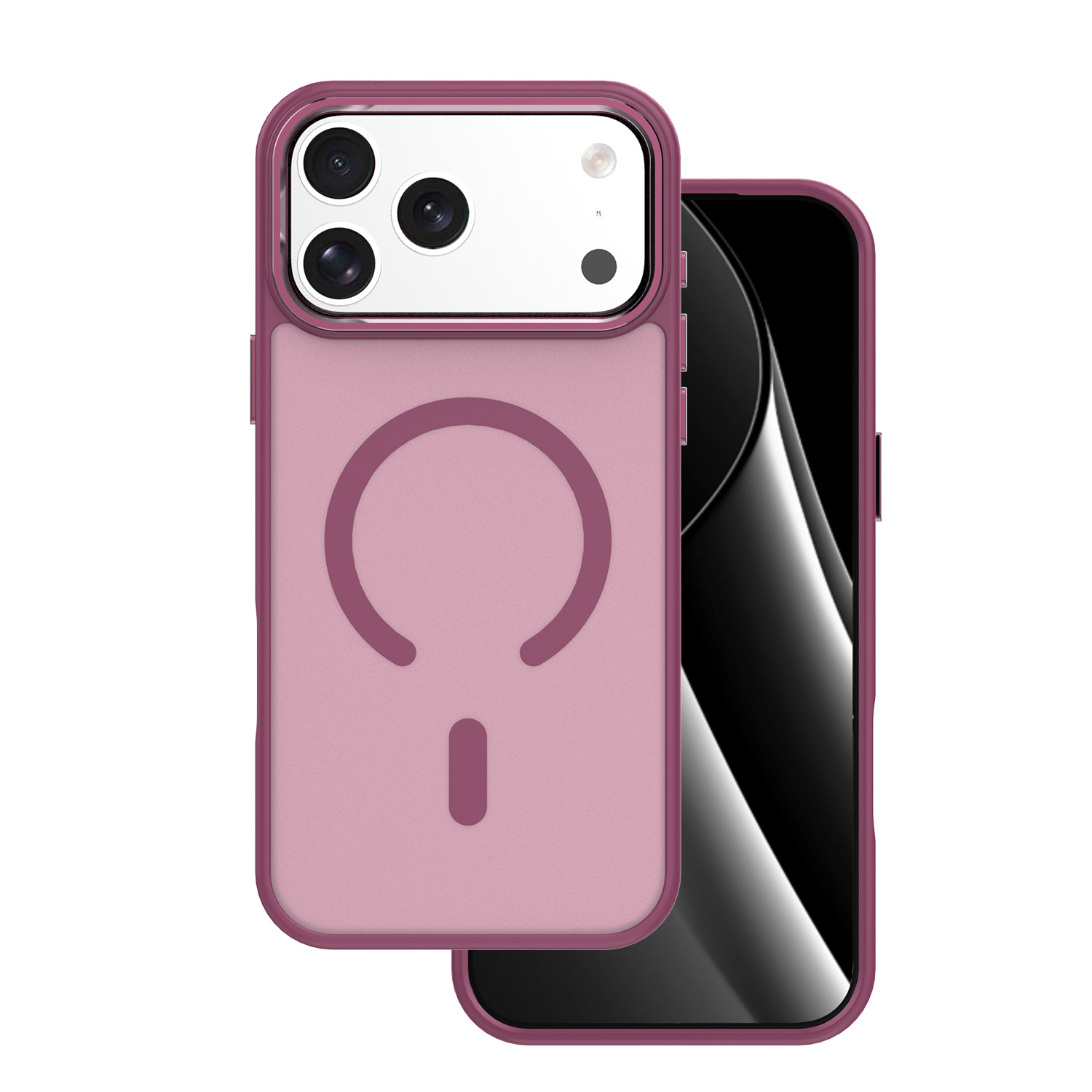 Frozen Mag Чехол для iPhone 17 Pro 6,3" красный с открытым кольцом